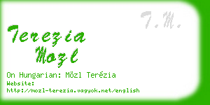 terezia mozl business card