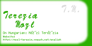 terezia mozl business card